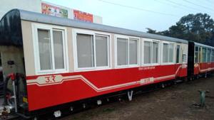 The new upgraded toy train was launched by the Indian Railways on January 26 on a trial basis.(HT Photo) The new upgraded toy train was launched by the Indian Railways on January 26 on a trial basis.(HT Photo)