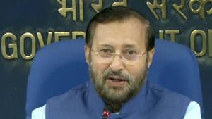 Prakash Javadekar said that the decision will bring cheers to the working classes because the central government has been achieving many milestones in many sectors and it was the contribution of central government employees.(ANI Photo) Prakash Javadekar said that the decision will bring cheers to the working classes because the central government has been achieving many milestones in many sectors and it was the contribution of central government employees.(ANI Photo)