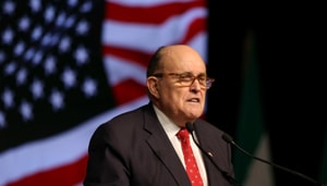 Rudolph Giuliani, former Mayor of New York City, delivers a speech during the 2018 Iran Uprising Summit in Manhattan, New York, U.S., September 22, 2018.(Reuters image) Rudolph Giuliani, former Mayor of New York City, delivers a speech during the 2018 Iran Uprising Summit in Manhattan, New York, U.S., September 22, 2018.(Reuters image)