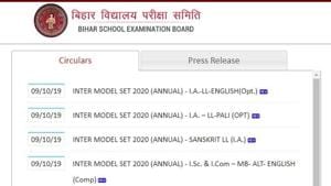 Bihar School Education Board has released the sample question paper for BSEB 12th board exam 2020 on its official website.(biharboardonline.bihar.gov.in)