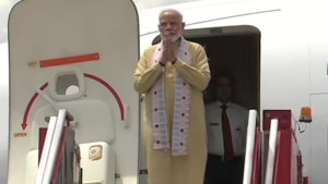 Prime Minister Narendra Modi arrived in Chennai on Friday morning for his informal summit with Chinese President Xi Jinping in Mamallapuram.(ANI Twitter) Prime Minister Narendra Modi arrived in Chennai on Friday morning for his informal summit with Chinese President Xi Jinping in Mamallapuram.(ANI Twitter)