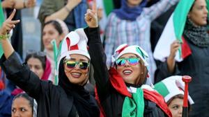 Iran Women celebrate football match.(Human Rights watch/Twitter) Iran Women celebrate football match.(Human Rights watch/Twitter)
