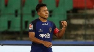 File image of India and Chennaiyin FC footballer Jeje Lalpekhlua.(ISL Image) File image of India and Chennaiyin FC footballer Jeje Lalpekhlua.(ISL Image)