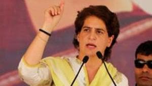Congress general secretary Priyanka Gandhi Vadra.(Photo by Sanjeev Kumar/Hindustan Times) Congress general secretary Priyanka Gandhi Vadra.(Photo by Sanjeev Kumar/Hindustan Times)