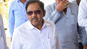 The income tax department on Thursday conducted raids at former Karnataka deputy chief minister and senior Congress leader G Parameshwara’s house.(PTI File Photo)