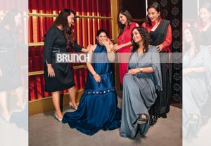 (From left) Archana Singh: Dress, Seraphine; earrings, Swarovski; heels, Patara; Shruti Khurana: Dress, Rahul Mishra; earrings, Swarovski; bracelet, Neophilia, heels, Bata; Priya Ojha: Dress, Ajiesh Oberoi; heels, Metro; necklace, Swarovski ; Manisha Gupta: Dress, Esha Dutta; earrings, Swarovski; heels, Valentino; Naina Ruhail: Cape, Pankaj & Nidhi; sari, Ajiesh Oberoi; earrings, Swarovski; heels, Leon Max; Styling by Avneet Chadha; Location: Andaz, New Delhi ; Art direction: Amit Malik; Make-up and hair: Artistry by Anjali Jain(Shivamm Paathak) (From left) Archana Singh: Dress, Seraphine; earrings, Swarovski; heels, Patara; Shruti Khurana: Dress, Rahul Mishra; earrings, Swarovski; bracelet, Neophilia, heels, Bata; Priya Ojha: Dress, Ajiesh Oberoi; heels, Metro; necklace, Swarovski ; Manisha Gupta: Dress, Esha Dutta; earrings, Swarovski; heels, Valentino; Naina Ruhail: Cape, Pankaj & Nidhi; sari, Ajiesh Oberoi; earrings, Swarovski; heels, Leon Max; Styling by Avneet Chadha; Location: Andaz, New Delhi ; Art direction: Amit Malik; Make-up and hair: Artistry by Anjali Jain(Shivamm Paathak)