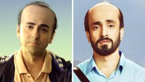 Ayushmann Khurrana in a still from Bala, and Sunny Singh from Ujda Chaman. Ayushmann Khurrana in a still from Bala, and Sunny Singh from Ujda Chaman.