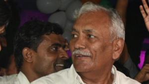 Delhi Assembly Speaker Ram Niwas Goel, his son Sumit Goel and three others convicted of violating section 448 of the IPC.(Sonu Mehta / Hindustan Times) Delhi Assembly Speaker Ram Niwas Goel, his son Sumit Goel and three others convicted of violating section 448 of the IPC.(Sonu Mehta / Hindustan Times)