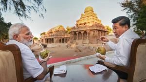 Prime Minister Narendra Modi with Chinese President Xi Jinping, in Mamallapuram(PTI) Prime Minister Narendra Modi with Chinese President Xi Jinping, in Mamallapuram(PTI)