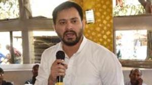 RJD leader Tejashwi Yadav was addressing a mega grand alliance event organized in Patna by RLSP chief Upendra Kushwaha to observe the 52nd death anniversary of socialist leader Ram Manohar Lohia.(HT PHOTO.) RJD leader Tejashwi Yadav was addressing a mega grand alliance event organized in Patna by RLSP chief Upendra Kushwaha to observe the 52nd death anniversary of socialist leader Ram Manohar Lohia.(HT PHOTO.)