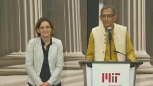 Nobel laureate Abhijit Banerjee and his French-American wife Esther Duflo. Both of them are joint winners for the 2019 Nobel Prize for Economics along with Michael Kremer.(ANI PHOTO.) Nobel laureate Abhijit Banerjee and his French-American wife Esther Duflo. Both of them are joint winners for the 2019 Nobel Prize for Economics along with Michael Kremer.(ANI PHOTO.)