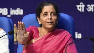 Finance Minister, Nirmala Sitharaman, said the banks have sufficient liquidity, and efforts are being made to ensure that due payments are released to the micro, small and medium enterprises (MSME) sector by large corporates.(Arvind Yadav/HT PHOTO) Finance Minister, Nirmala Sitharaman, said the banks have sufficient liquidity, and efforts are being made to ensure that due payments are released to the micro, small and medium enterprises (MSME) sector by large corporates.(Arvind Yadav/HT PHOTO)