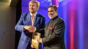 Indian Ambassador to Netherlands Venu Rajamony at the release of his book Indian Ambassador to Netherlands Venu Rajamony at the release of his book
