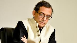 Abhijit Banerjee, Esther Duflo and Michael Kremer bagged the award for “experimental approach to alleviating global poverty”.(HT PHOTO.) Abhijit Banerjee, Esther Duflo and Michael Kremer bagged the award for “experimental approach to alleviating global poverty”.(HT PHOTO.)