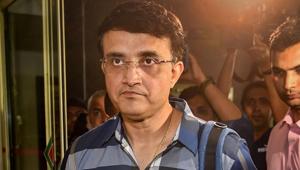 Sourav Ganguly arrives at the BCCI headquarters to file his nomination for BCCI president's post in Mumbai.(PTI) Sourav Ganguly arrives at the BCCI headquarters to file his nomination for BCCI president's post in Mumbai.(PTI)