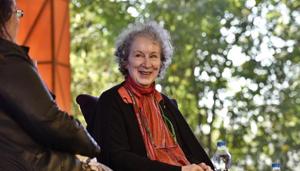 (Atwood, who won in 2000 for “The Blind Assassin,” is one of six finalists for the 50,000-pound ($63,000) prize, whose winner will be announced Monday.) (Atwood, who won in 2000 for “The Blind Assassin,” is one of six finalists for the 50,000-pound ($63,000) prize, whose winner will be announced Monday.)