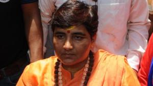 The BJP said Pragya Singh Thakur is expected to take part in the Gandhi Sankalp Yatra on October 18.(HT PHOTO) The BJP said Pragya Singh Thakur is expected to take part in the Gandhi Sankalp Yatra on October 18.(HT PHOTO)