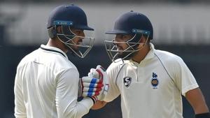 File image of Delhi cricketers Nitish Rana and Dhruv Shorey.(PTI) File image of Delhi cricketers Nitish Rana and Dhruv Shorey.(PTI)