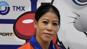 India boxer Mary Kom poses for the camera.(PTI) India boxer Mary Kom poses for the camera.(PTI)
