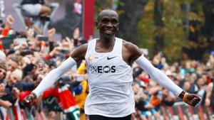Kenya's Eliud Kipchoge, the marathon world record holder(REUTERS) Kenya's Eliud Kipchoge, the marathon world record holder(REUTERS)