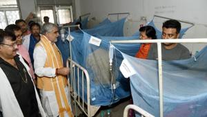 Union Minister of State for Health and Family Welfare, Ashwini Kumar Choubey in Patna Medical College & Hospital in Patna, Oct 15,2019(Santosh Kumar / HT Photo) Union Minister of State for Health and Family Welfare, Ashwini Kumar Choubey in Patna Medical College & Hospital in Patna, Oct 15,2019(Santosh Kumar / HT Photo)
