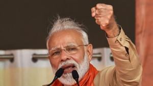 PM Modi also said he was surprised to see some people shamelessly asking connection of J&K with Maharashtra.(Photo: PTI) PM Modi also said he was surprised to see some people shamelessly asking connection of J&K with Maharashtra.(Photo: PTI)