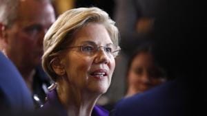 Senator Elizabeth Warren does an interview in the Spin Room after the fourth Democratic US 2020 presidential election debate at Otterbein University in Westerville, Ohio .(Photo: Reuters) Senator Elizabeth Warren does an interview in the Spin Room after the fourth Democratic US 2020 presidential election debate at Otterbein University in Westerville, Ohio .(Photo: Reuters)
