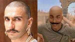 Akshay Kumar’s bald look as Bala is being compared to that of Ranveer Singh from Bajirao Mastani. Akshay Kumar’s bald look as Bala is being compared to that of Ranveer Singh from Bajirao Mastani.