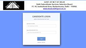 DSSSB releases Junior environmental engineer admit card on its official website. (Screengrab) DSSSB releases Junior environmental engineer admit card on its official website. (Screengrab)