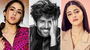Kartik Aaryan is often linked to his co-stars Sara Ali Khan and Ananya Panday.(Instagram) Kartik Aaryan is often linked to his co-stars Sara Ali Khan and Ananya Panday.(Instagram)