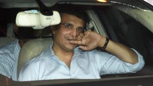 BCCI President-elect Sourav Ganguly arrives at Cricket Association of Bengal in Kolkata.(PTI) BCCI President-elect Sourav Ganguly arrives at Cricket Association of Bengal in Kolkata.(PTI)