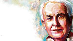 Thomas Alva Edison unveiled the phonograph in 1877, in which he had replaced the strip of paper with a tinfoil-wrapped cylinder which attained universal acclaim(ILLUSTRATION: Biswajit Debnath) Thomas Alva Edison unveiled the phonograph in 1877, in which he had replaced the strip of paper with a tinfoil-wrapped cylinder which attained universal acclaim(ILLUSTRATION: Biswajit Debnath)