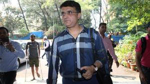 Former Indian cricketer Sourav Ganguly arrives to file his nomination.(REUTERS) Former Indian cricketer Sourav Ganguly arrives to file his nomination.(REUTERS)