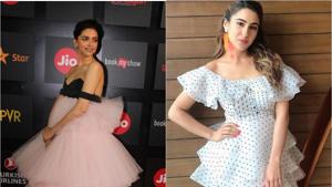 Sara Ali Khan, Deepika Padukone rock tiered, ruffled dresses with style(Instagram) Sara Ali Khan, Deepika Padukone rock tiered, ruffled dresses with style(Instagram)