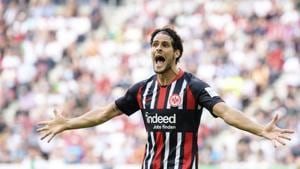 Frankfurt's Goncalo Paciencia(AP) Frankfurt's Goncalo Paciencia(AP)