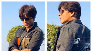 Shah Rukh Khan poses in his new jacket. Shah Rukh Khan poses in his new jacket.