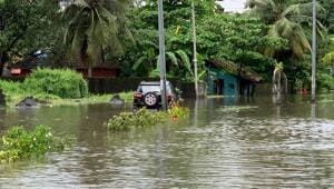 Many polling booths in Ernakulam were submerged and political parties have asked the Election Commission to postpone the election.(HT Photos) Many polling booths in Ernakulam were submerged and political parties have asked the Election Commission to postpone the election.(HT Photos)