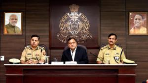 Uttar Pradesh DGP OP Singh addresses media on the murder of Kamlesh Tewari, in Lucknow. Five persons, including three in Surat, have been taken into custody in connection with the killing of Kamlesh Tiwari, the president of a little-known Hindu Samaj Party, police said on Saturday.(Photo: PTI) Uttar Pradesh DGP OP Singh addresses media on the murder of Kamlesh Tewari, in Lucknow. Five persons, including three in Surat, have been taken into custody in connection with the killing of Kamlesh Tiwari, the president of a little-known Hindu Samaj Party, police said on Saturday.(Photo: PTI)