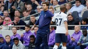 Tottenham Hotspur's Lucas Moura with manager Mauricio Pochettino(REUTERS) Tottenham Hotspur's Lucas Moura with manager Mauricio Pochettino(REUTERS)