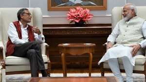 Abhijit Banerjee, this year’s Nobel Prize winner for Economics, met Prime Minister Narendra Modi on October 22, 2019.(Photo Credit: @narendramodi / Twitter) Abhijit Banerjee, this year’s Nobel Prize winner for Economics, met Prime Minister Narendra Modi on October 22, 2019.(Photo Credit: @narendramodi / Twitter)