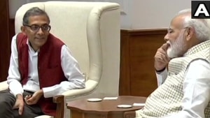 This year’s Nobel Prize winner for economics, Abhijit Banerjee, called on Prime Minister Narendra Modi in New Delhi on October 22, 2019.(ANI / Twitter) This year’s Nobel Prize winner for economics, Abhijit Banerjee, called on Prime Minister Narendra Modi in New Delhi on October 22, 2019.(ANI / Twitter)