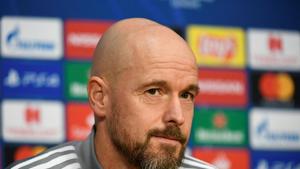 Ajax Amsterdam coach Erik ten Hag during the press conference.(REUTERS) Ajax Amsterdam coach Erik ten Hag during the press conference.(REUTERS)