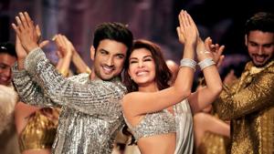 Sushant Singh Rajput with Jacqueline Fernandez in Drive’s song Prem Pujari. Sushant Singh Rajput with Jacqueline Fernandez in Drive’s song Prem Pujari.