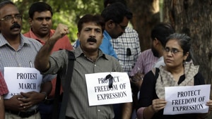 Members of the committee that framed the draft said it also proposes the constitution of a media protection unit in every district. Image used for representational purpose.(Photo: AP) Members of the committee that framed the draft said it also proposes the constitution of a media protection unit in every district. Image used for representational purpose.(Photo: AP)
