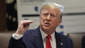 President Donald Trump speaks during a Cabinet meeting in the Cabinet Room of the White House.(Photo: AP) President Donald Trump speaks during a Cabinet meeting in the Cabinet Room of the White House.(Photo: AP)