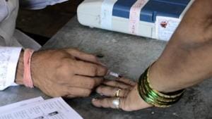 The Dharamshala assembly segment went to polls on Monday, recording 65.39% turnout which was considerably low compared to 76% in 2017 assembly elections.(HT photo/Ravindra Joshi) The Dharamshala assembly segment went to polls on Monday, recording 65.39% turnout which was considerably low compared to 76% in 2017 assembly elections.(HT photo/Ravindra Joshi)