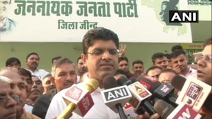 Jannayak Janata Party president Dushyant Chautala.(ANI PHOTO) Jannayak Janata Party president Dushyant Chautala.(ANI PHOTO)