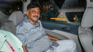 Karnataka Congress leader D K Shivakumar leaves after being produced at Rouse Avenue Court in New Delhi.(File photo: PTI) Karnataka Congress leader D K Shivakumar leaves after being produced at Rouse Avenue Court in New Delhi.(File photo: PTI)