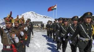 Indian and Chinese soldiers at Bumla along the Indo-China border, Arunachal Pradesh.(PTI File) Indian and Chinese soldiers at Bumla along the Indo-China border, Arunachal Pradesh.(PTI File)