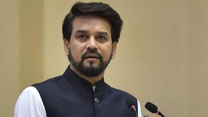 Minister of State for Finance Anurag Thakur speaks.(PTI) Minister of State for Finance Anurag Thakur speaks.(PTI)